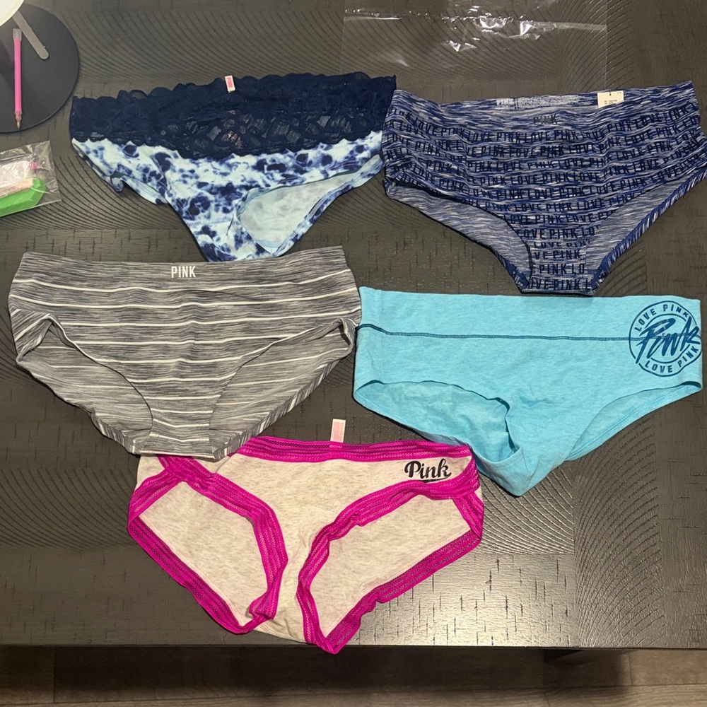 NWT PINK Victoria's Secret Women's Panties Set of 5